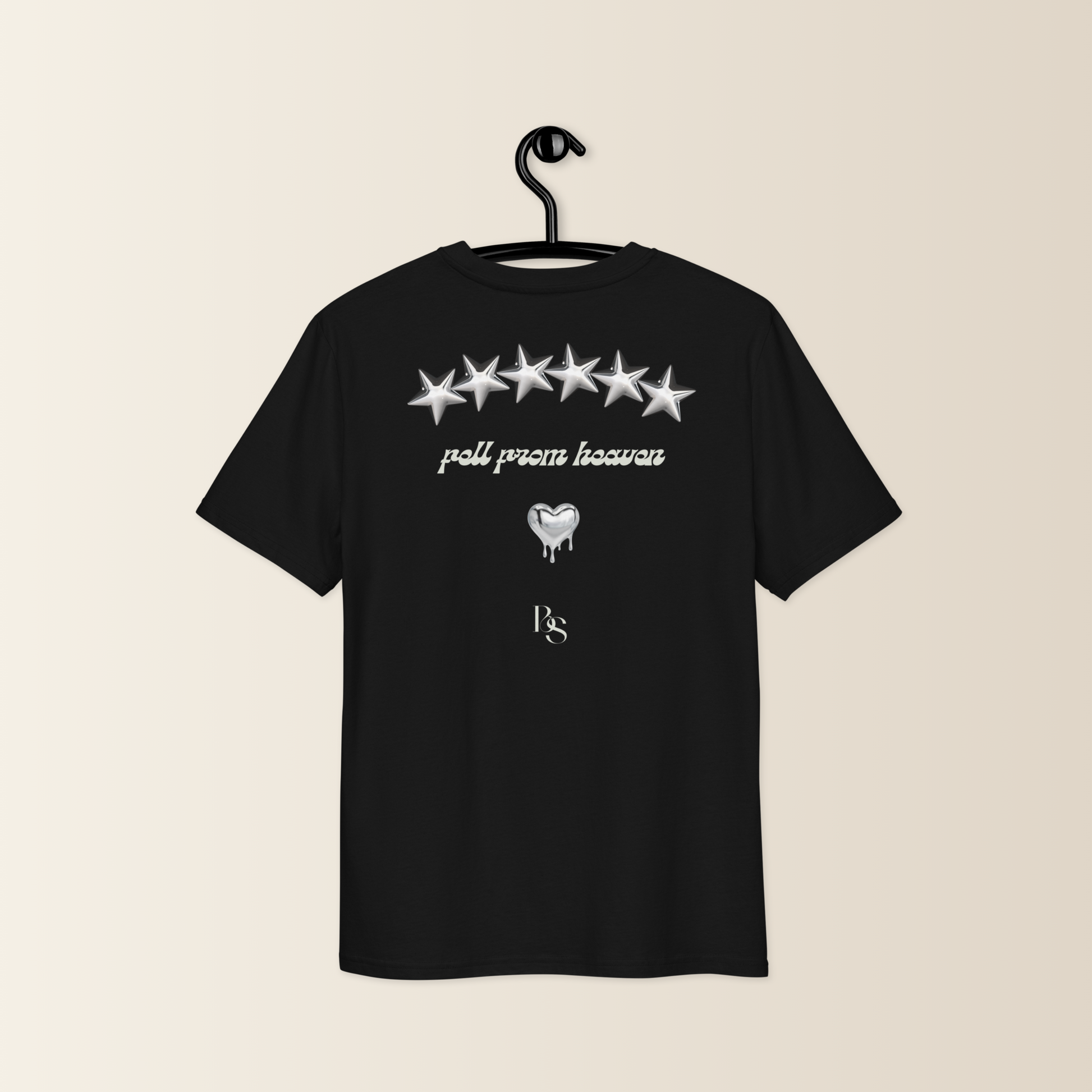 Fell From Heaven" Celestial Premium T-shirt Black Saint