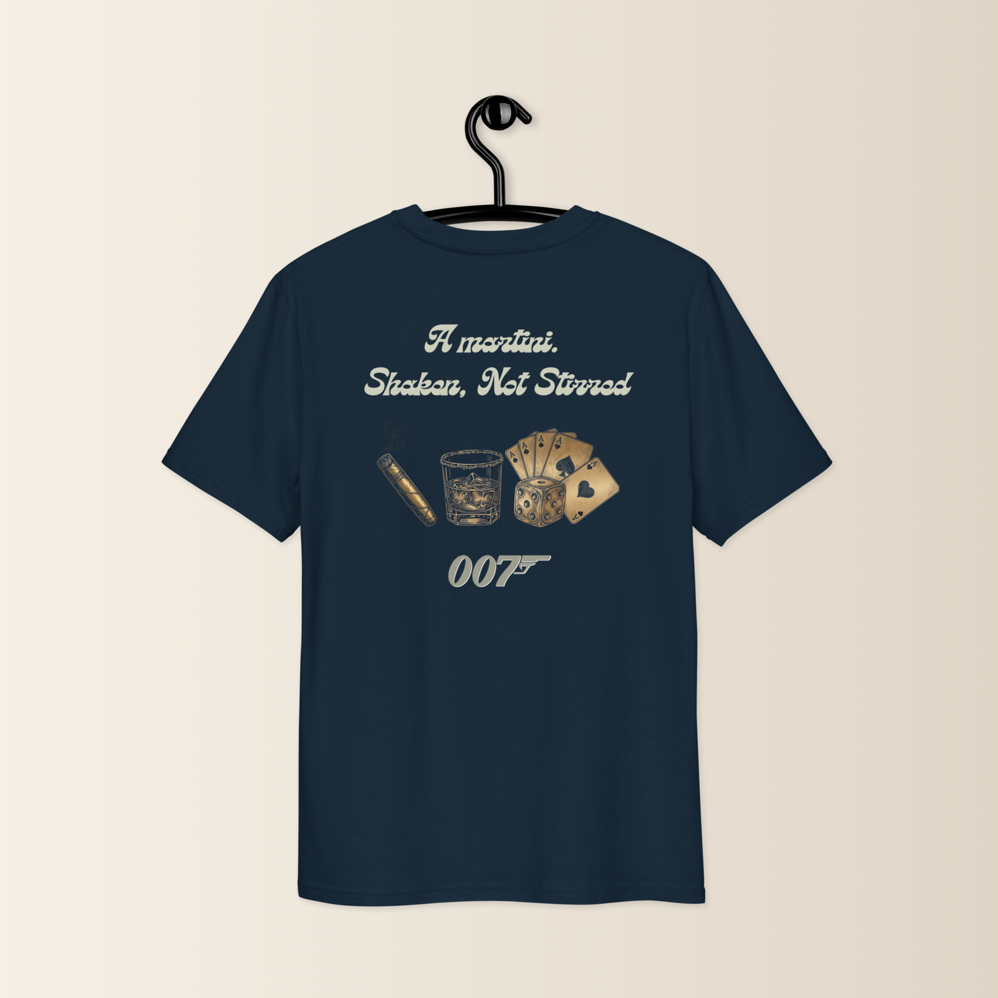 A Martini. Shaken, Not Stirred 007 - Black Saint T-shirt